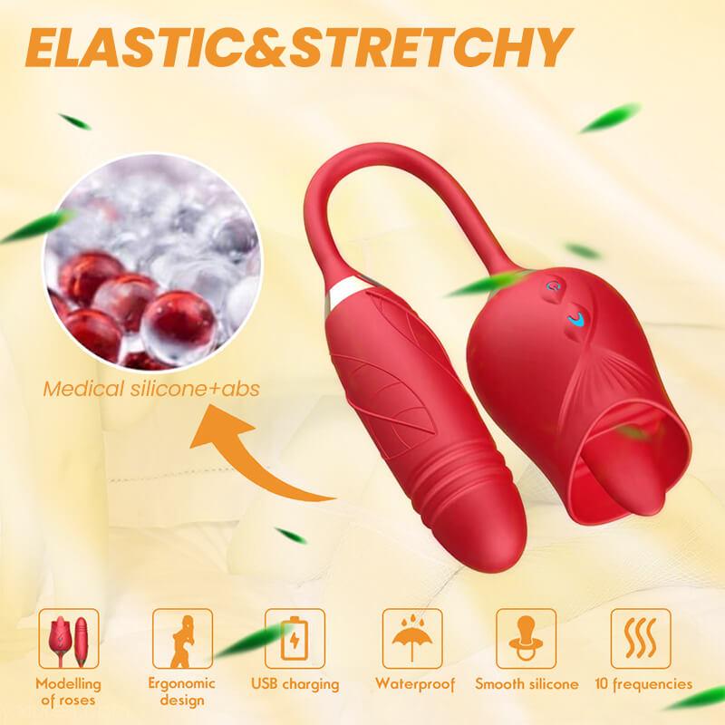 rose toy clit sucker vibrator red