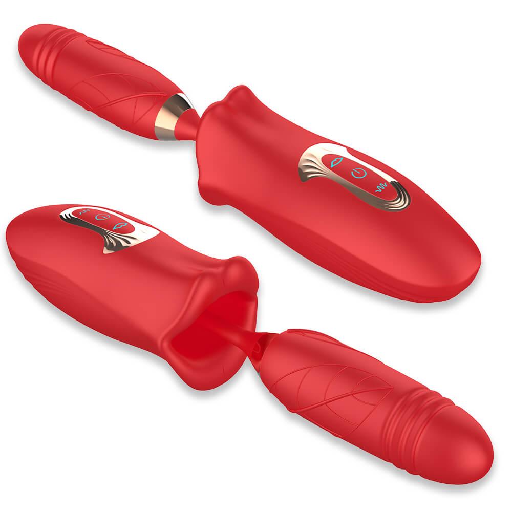 rose toy clit sucker vibrator red