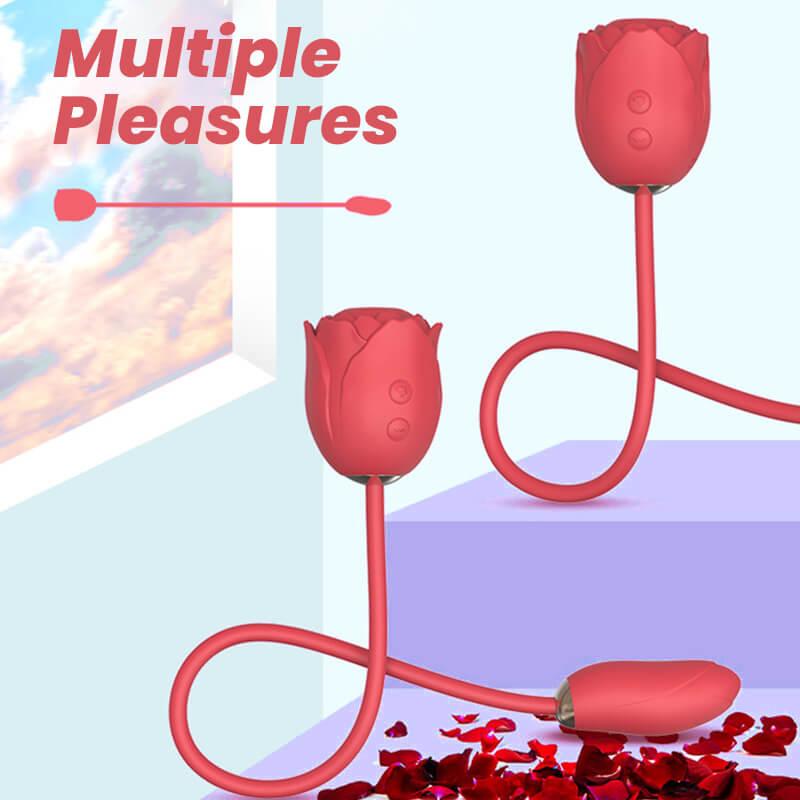Dual-Ended Sucking Rose Pleasure - Inyarose