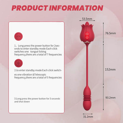 rose toy clit sucker vibrator red