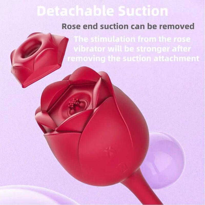 rose toy clit sucker vibrator red