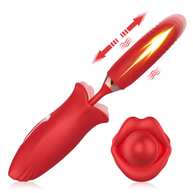 rose toy clit sucker vibrator red