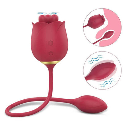 rose toy clit sucker vibrator red
