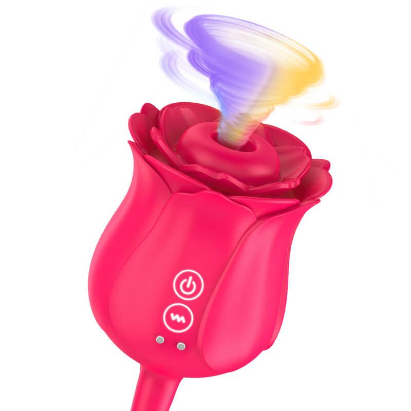 rose toy clit sucker vibrator red