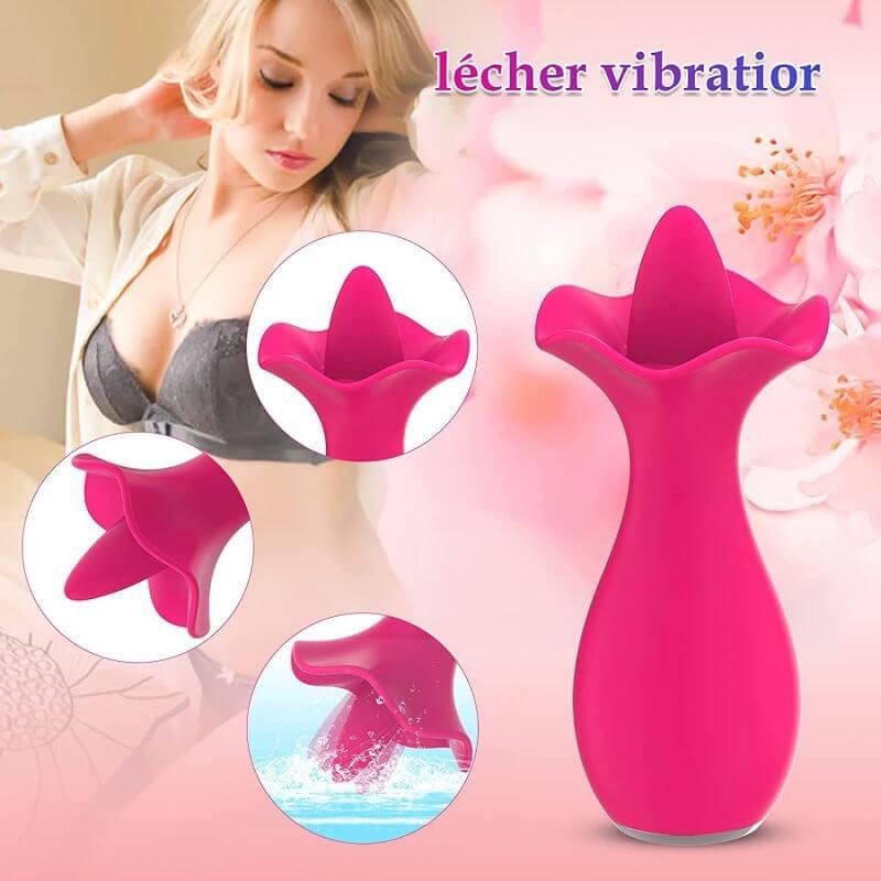 Hot  Rose Tongue Vibrator - Inyarose