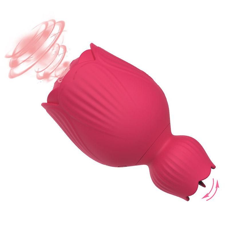 2-in-1 Rose Suction Vibrator - Inyarose