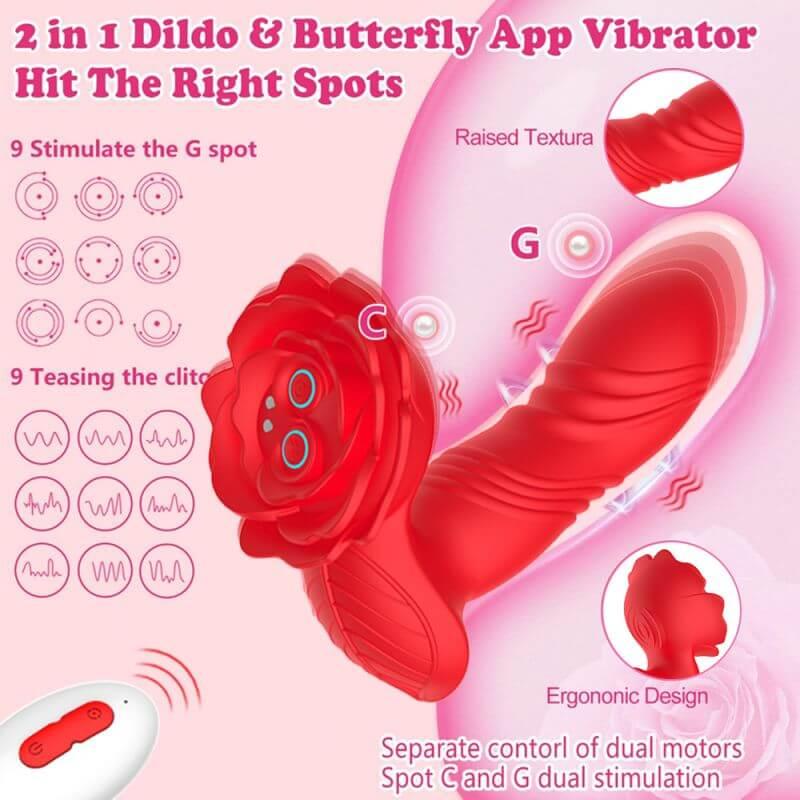 rose toy vibrator red