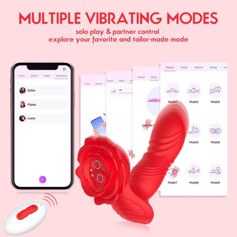 rose toy vibrator red