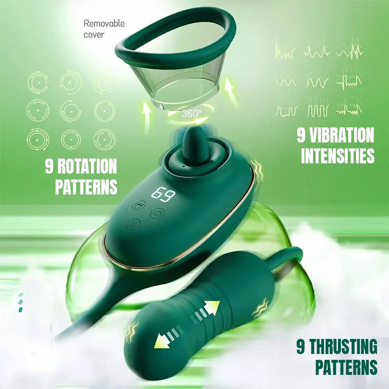 Suction cup vibrator with powerful vibrating egg