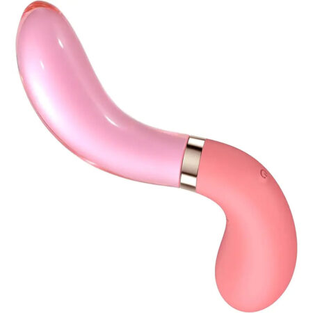 Dual-Ended Glass & Silicone G-Spot Vibrator