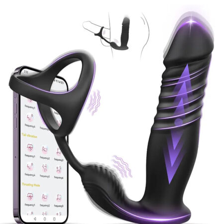 Multi-Function Vibrating Cock Ring with Prostate
