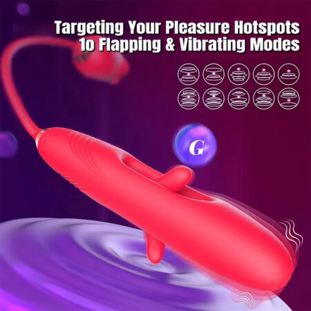 4 in 1 Rose Dildo Clitoral Vibrator