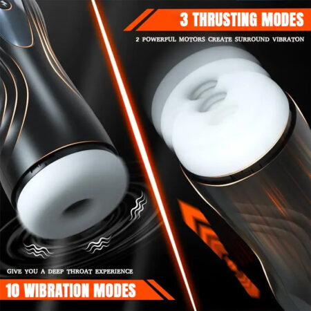 Telescoping & 360° Rotating Male Masturbator