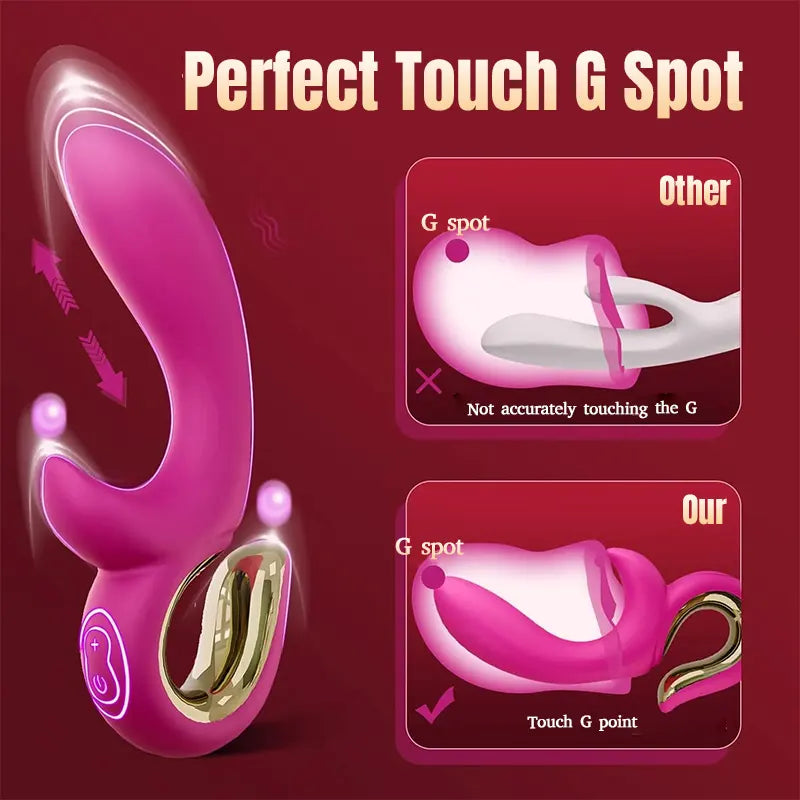 Dual-Motor Thrusting & Vibrating G-Spot Stimulator