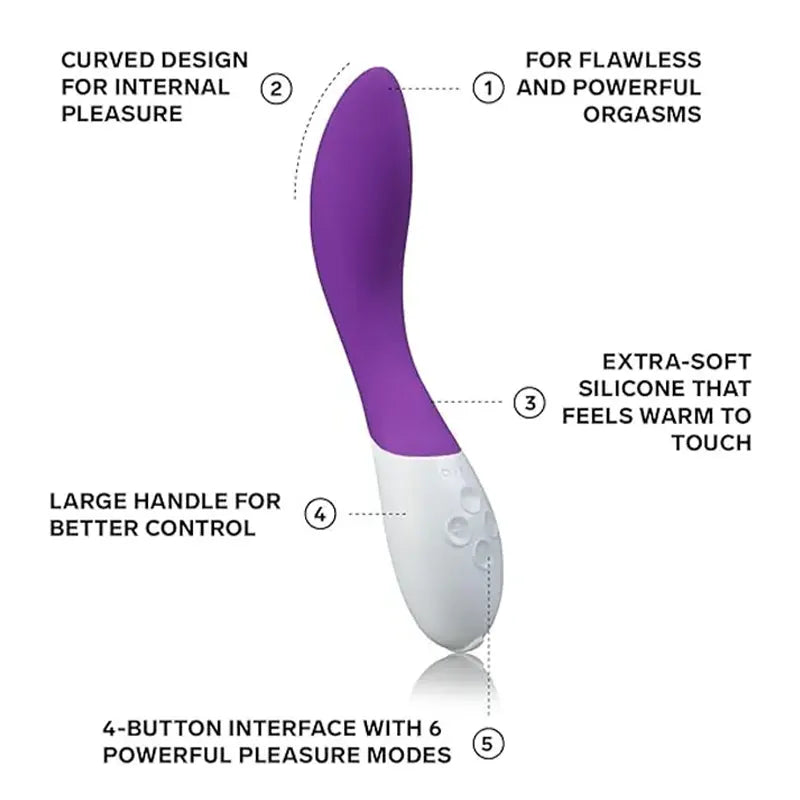 Mini double-ended bullet vibrator with S-curve