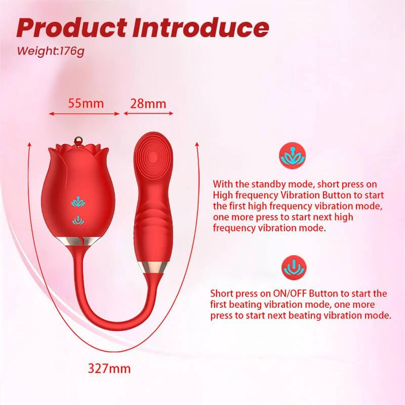 Women's Tease Rose Toy - Inyarose