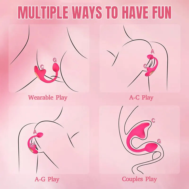 Dual-Motor Wearable Panty Vibrator