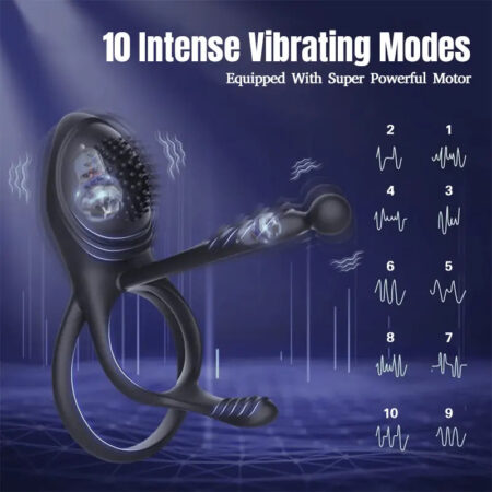 Dual Motor Vibrating Cock Ring