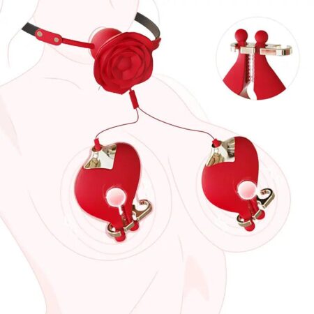 Rose_Oral_Plug_Nipple_Clamp_Vibrator