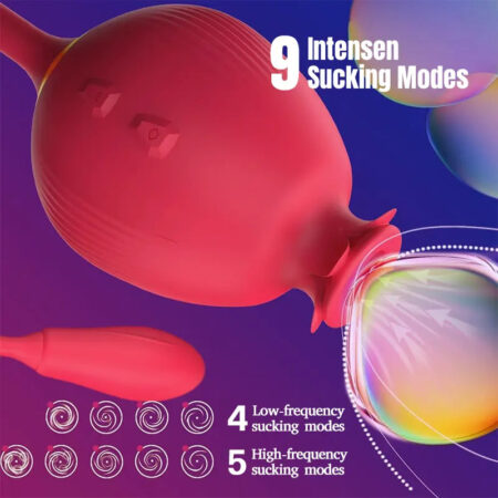 3-in-1 Pomegranate Suction, Tapping, & Vibration Toy