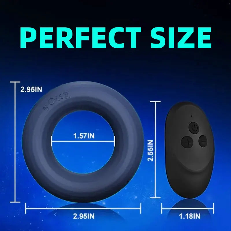 Men's 10 Speed Cock Ring Vibrator– Feel the Difference!