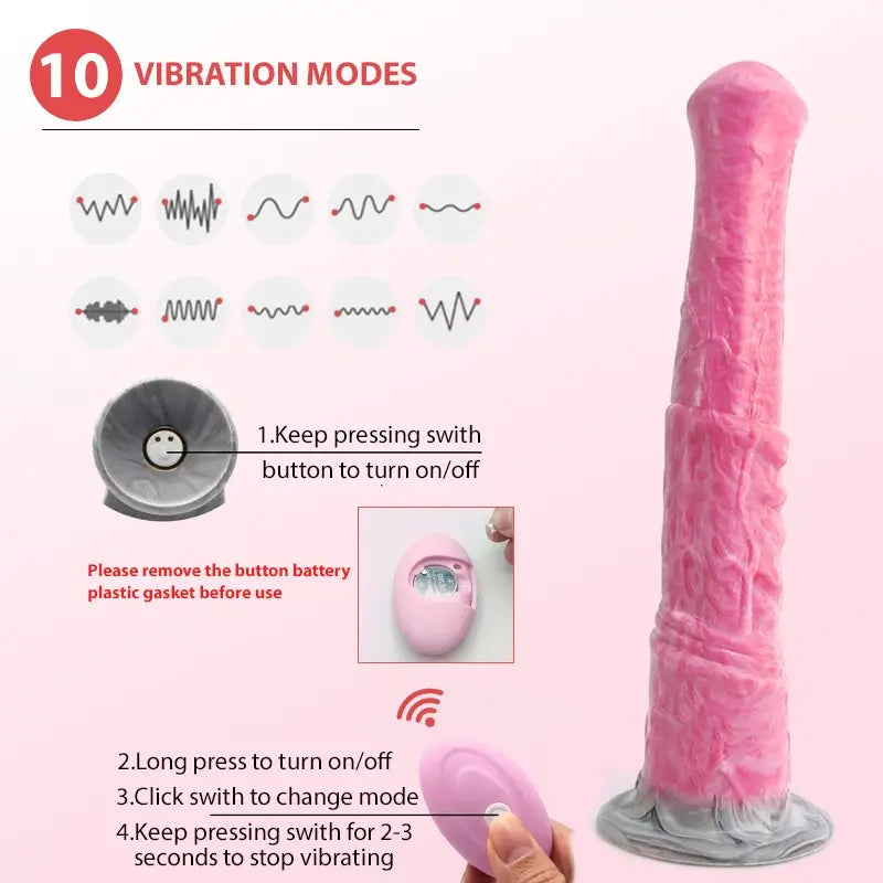 Realistic Long Horse Dildo Vibrator