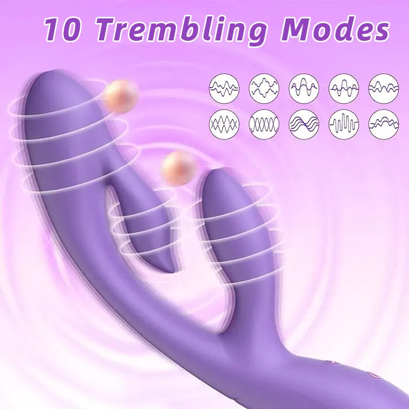 Purple Rabbit Powerful G-spot Vibrator Stimulates Vagina & Clitoris - Image 6