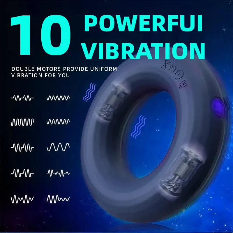Men's 10 Speed Cock Ring Vibrator– Feel the Difference!