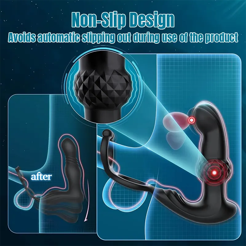 Prostate Massager with Remote Control & Dual Motors