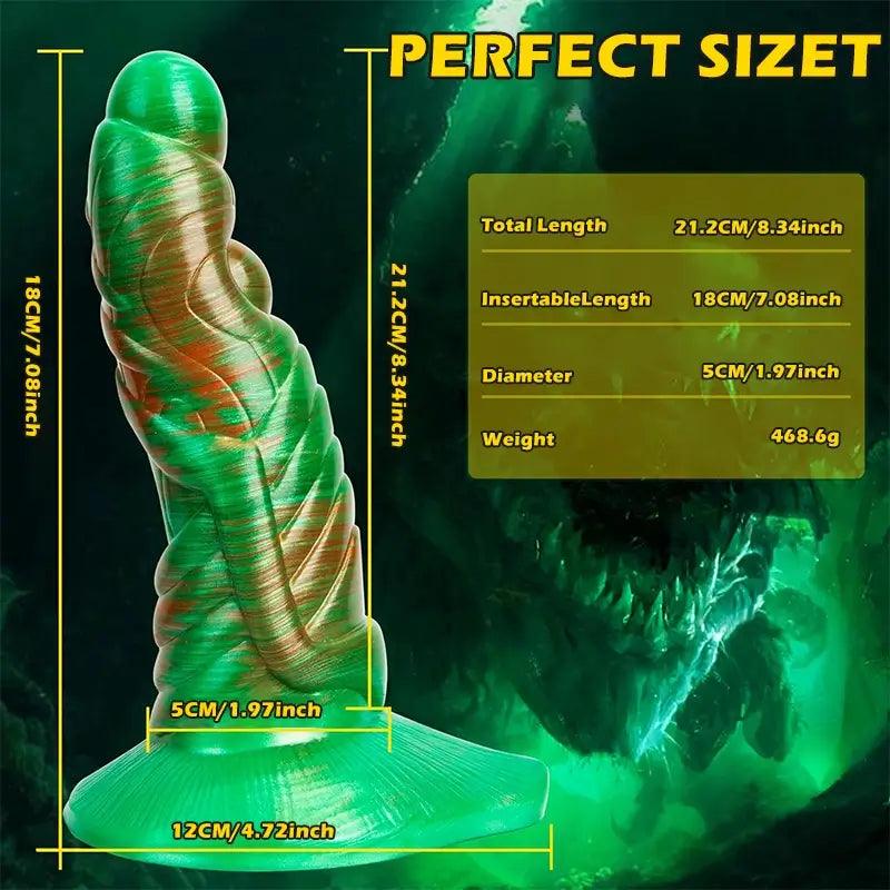 8.34"_Thick_Silicone_Dragon_Dildo