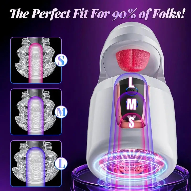 Automatic Thrusting and Licking Male Masturbator