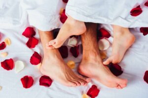rose in bed
