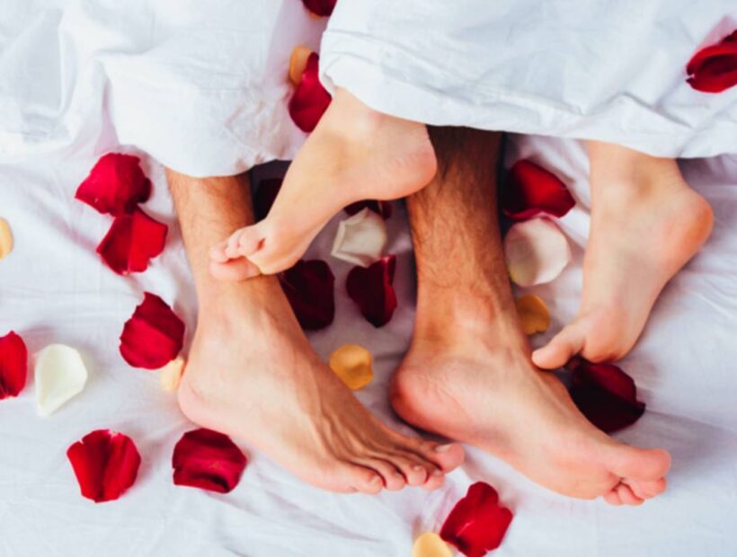 rose in bed