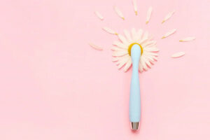 a beautiful sex toy with a flower