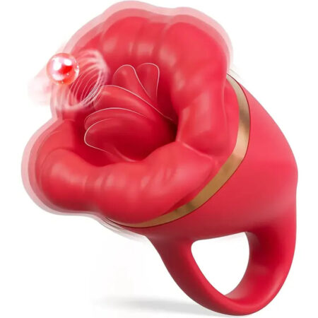 Rose tongue vibrator, petal mouth