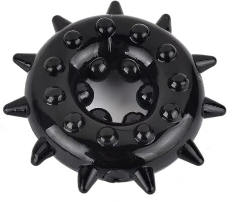 Snowflake-shaped spiked male penis ring