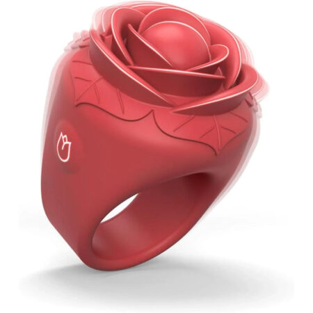 Rose ring small female vibrator wearable