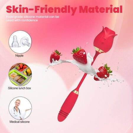 rose toy clit sucker vibrator red