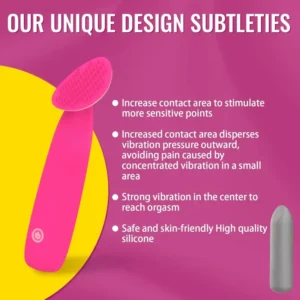 Petal-shaped clitoral stimulator mini vibrator