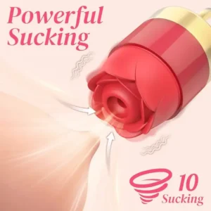 Suction cup vibrator rose sex toy invisible toy