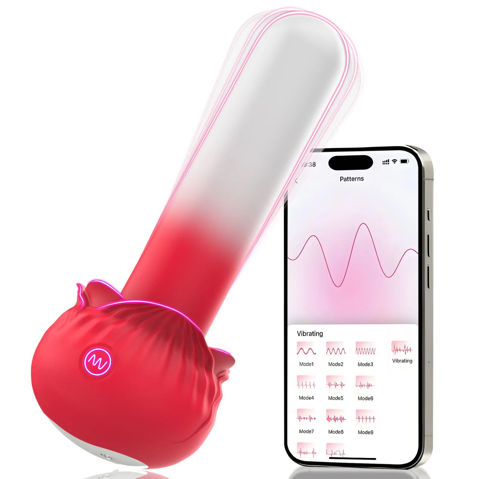 Rose Bullet Vibrator with 11 Clitoral Stimulation Modes
