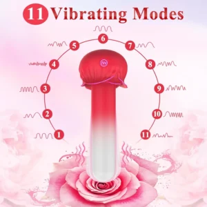 Rose Bullet Vibrator with 11 Clitoral Stimulation Modes