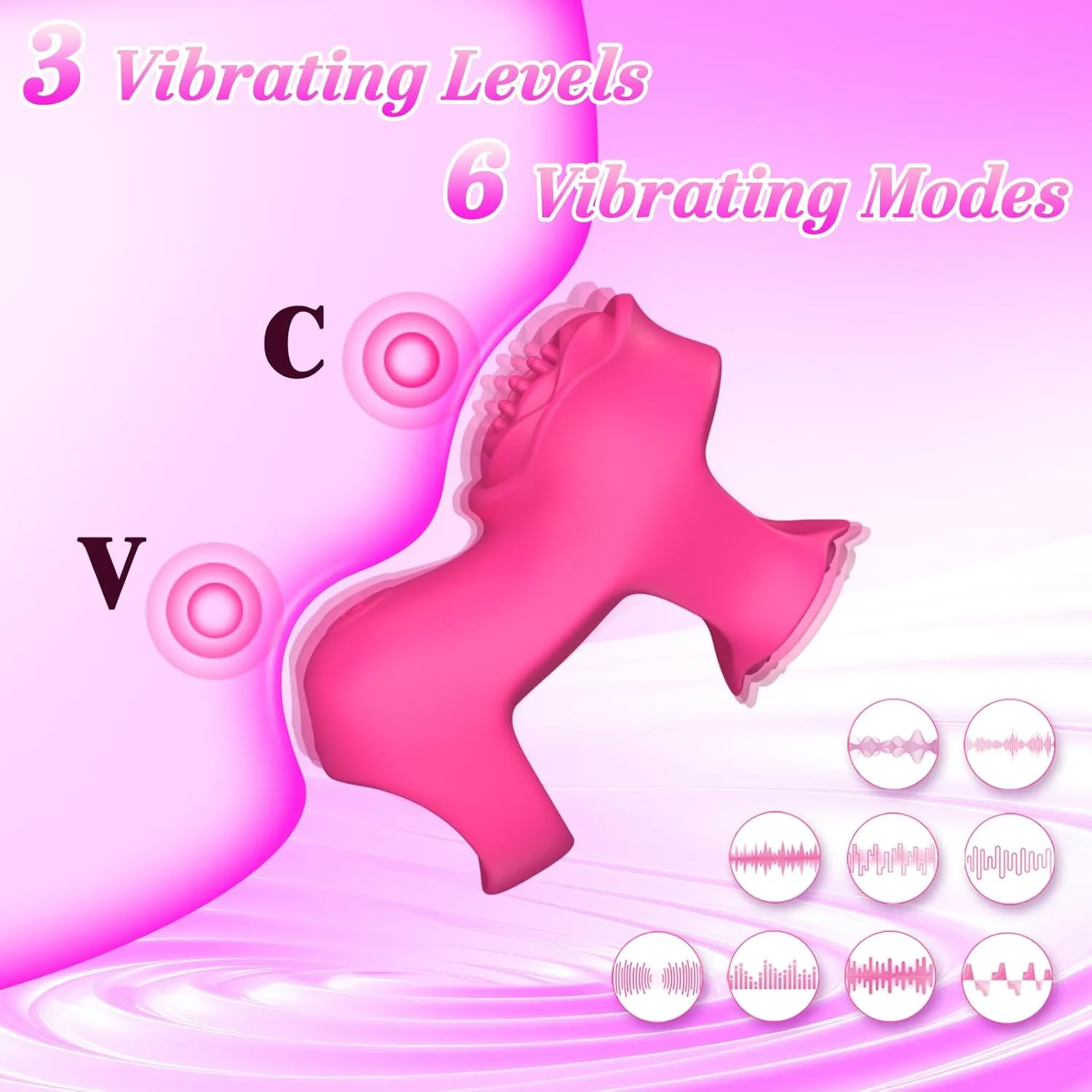 Finger-shaped adult toy - Mini rose vibrator