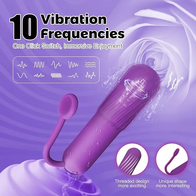 Powerful G-Spot Bullet Vibrator with Drawstring Design