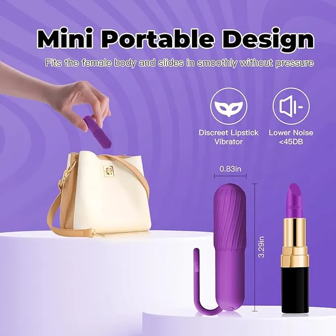 Powerful G-Spot Bullet Vibrator with Drawstring Design