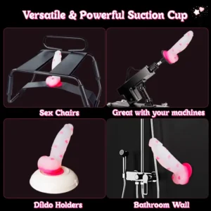 8" extra-large pink heart-shaped giant dildo