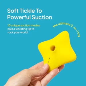 Star-shaped suction cup - clitoral stimulator
