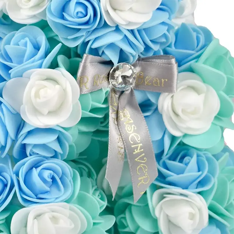 Hand Made Artificial Flowers Rose Bear