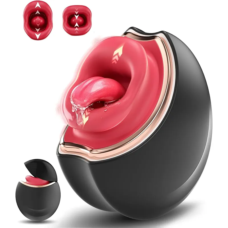 Invisible rose sex toy with tongue vibrator