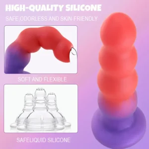 6.3'' Silicone Anal Butt Plug,Soft Anal Beads